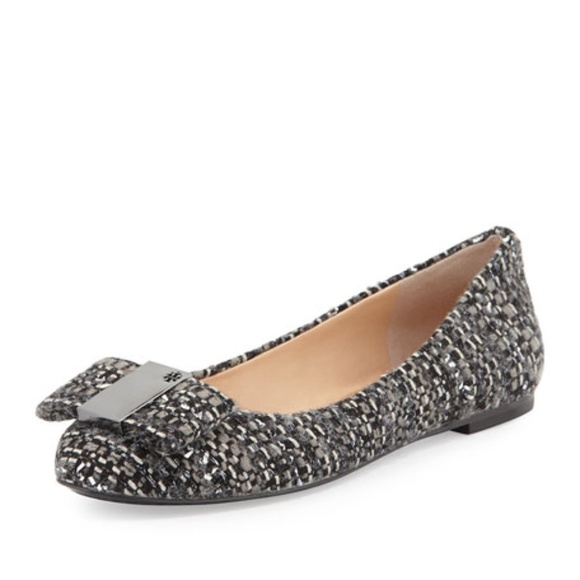 Tory Burch Shoes - 🎉2XHP🎉 Tory Burch Chase Tweed Bow Ballerina Flat